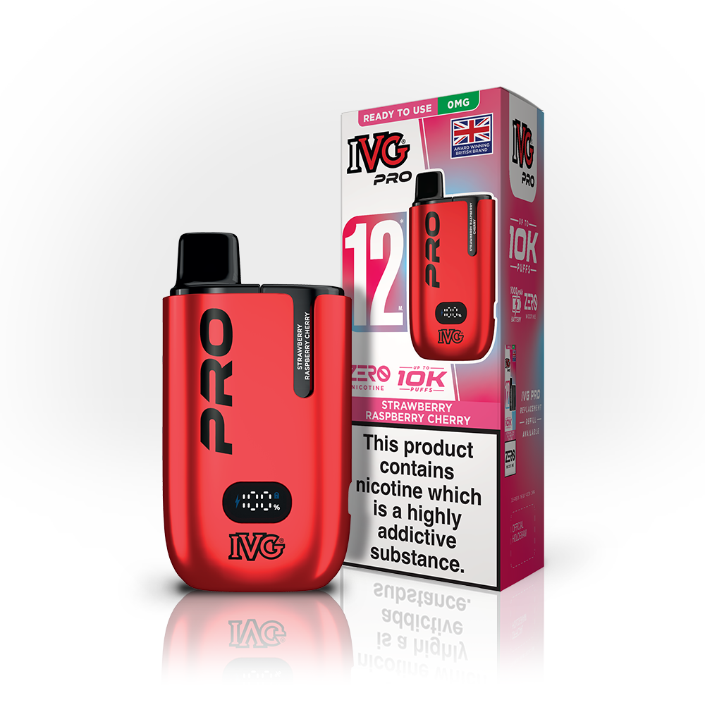 IVG Pro 12 0mg Strawberry Raspberry Cherry