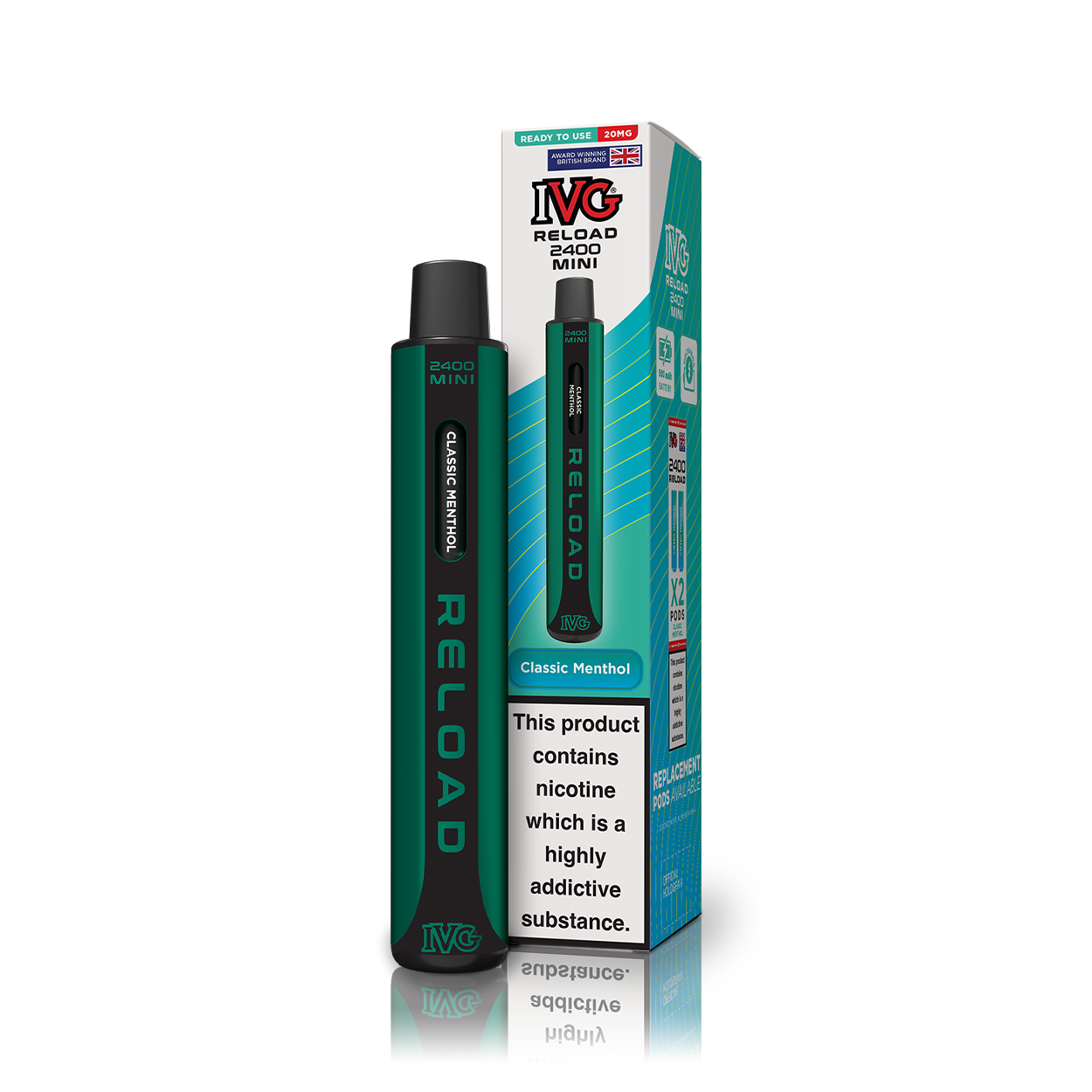 UK RELOAD MINI 1 POD PACK Thumbnails Classic Menthol
